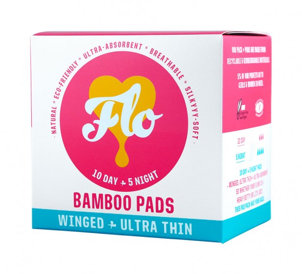 Bamboo Pad Pack, Here We Flo,  15 pcs