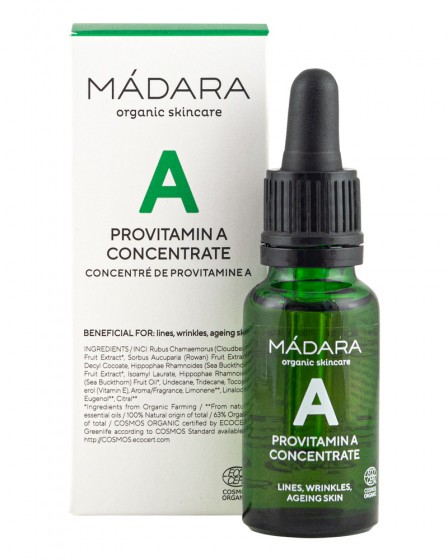 Συμπυκνωμένη προβιταμίνη Α Custom Actives, Madara,  17.5 ml