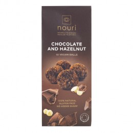 Βίγκαν Τρουφάκια με Σοκολάτα και Φουντούκια, nouri,  10 pcs