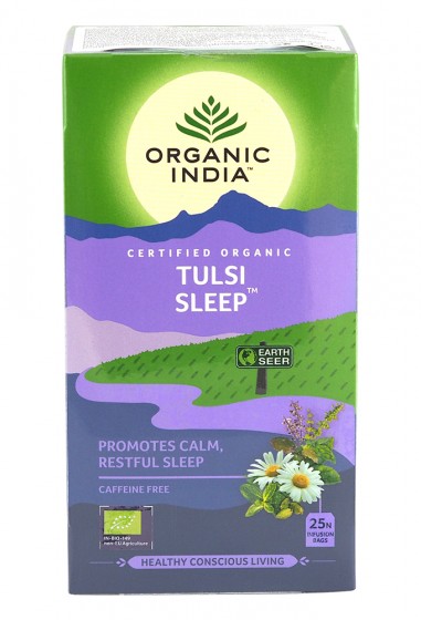 Τσάι Τουλσί - Ξεκούραστος Ύπνος, Organic India,  25 pcs